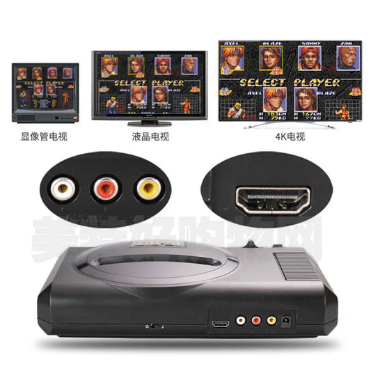 Wireless handle MD Sega game console 4K TV HDMI high definition Sega console Double yellow card black card wired