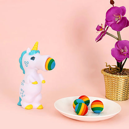 Funny Unicorns Squeeze Shoots Ball Cute Animal Out Foam Balls Kids Fidget Toys Weird Gadgets Autism Sensory Anti Stress Toy