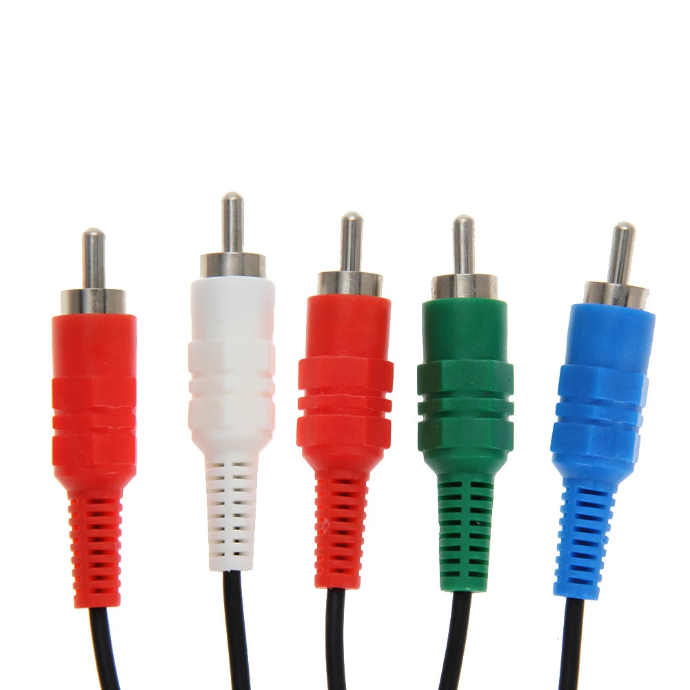 Component AV Cable for PS2 / PS3 / PS3 Slim, HD Multi Out Composite RCA Audio Video Cable for Sony Playstation PS3 (6 Feet)