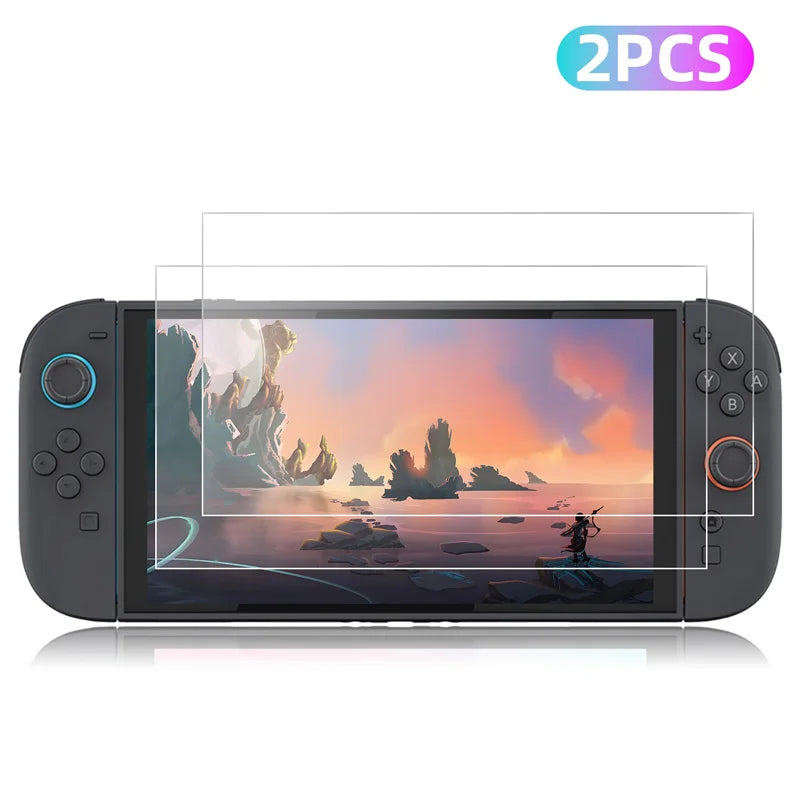2/3PCS Protective Glass For Nintendo Switch Tempered Glass Screen Protector for Nintendos Switch 2 Oled Accessories Film