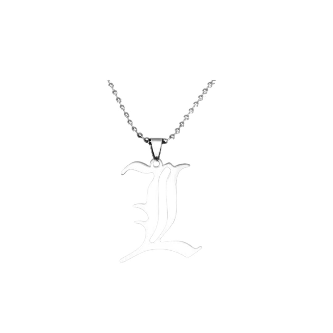 Death Note L Silver Necklace - Necklace
