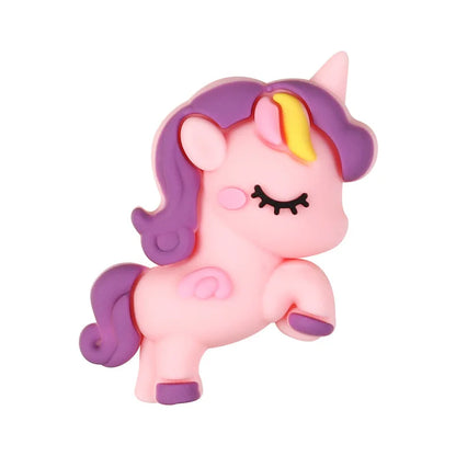 5/10Pcs Silicone Beads Cartoon Unicorn 3D Focal Beads Jewellery Making DIY Beaded Pen Keychain Bracelets Jewelry Accessories