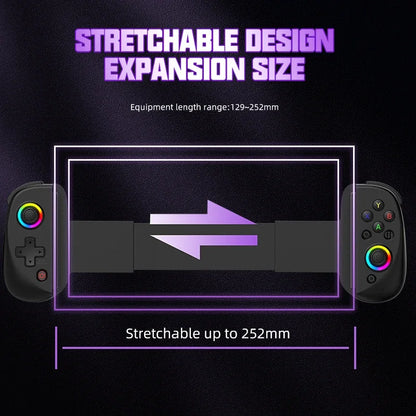 Bluetooth-Compatible Android Gamepad Telescopic Tablet Game Controller for PC PS4 Switch iOS Mobile Joystick with Hall Trigger