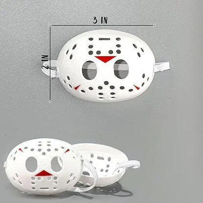 For/Cloth Labubu Doll Diy Terror Mask Halloween Set 17cm V1 V2 V3 Vinyl Doll Mp5 Metal Bag Doll Accessories