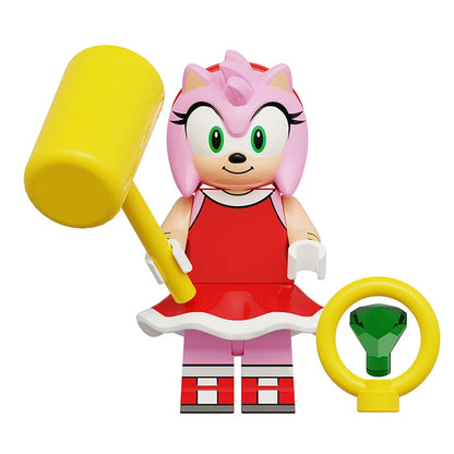 8PCS Sonic The Hedgehog Anime Figures Sonic Action Figures Tails Doll Kawaii Toy for Kids Shadow Birthdays Gifts