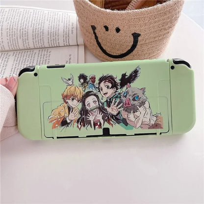 Demon Slayer for Nintendo Switch OLED Accessories Protective Shell NS Game Host Console TPU All-inclusive Cover Protection Case