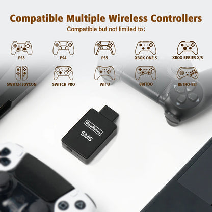 RetroScaler BlueRetro Wireless Game Controller Adapter for SMS Sega Mater System Console