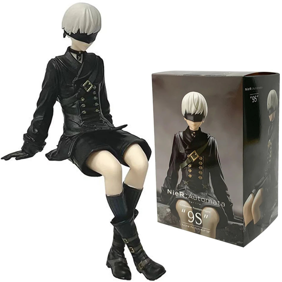 15Cm Anime Original SEGA Nier:automata Ver1.1A 2B Yorha No. 2 Type B Premium Chokonose Figure PVC Model Collectible Toys