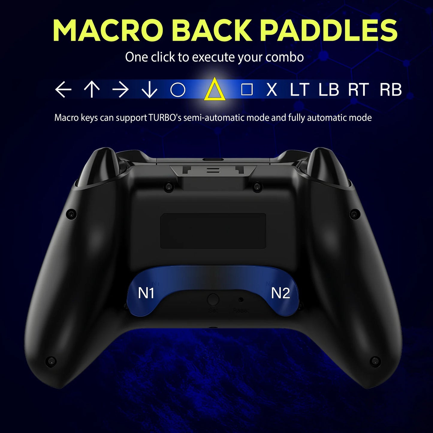 Original QRD Spark N5 Wireless Controller for PS5 PS4 PS3 IOS Android PC Hall 8-color LED lights Vibration effect PS5 Gamepad