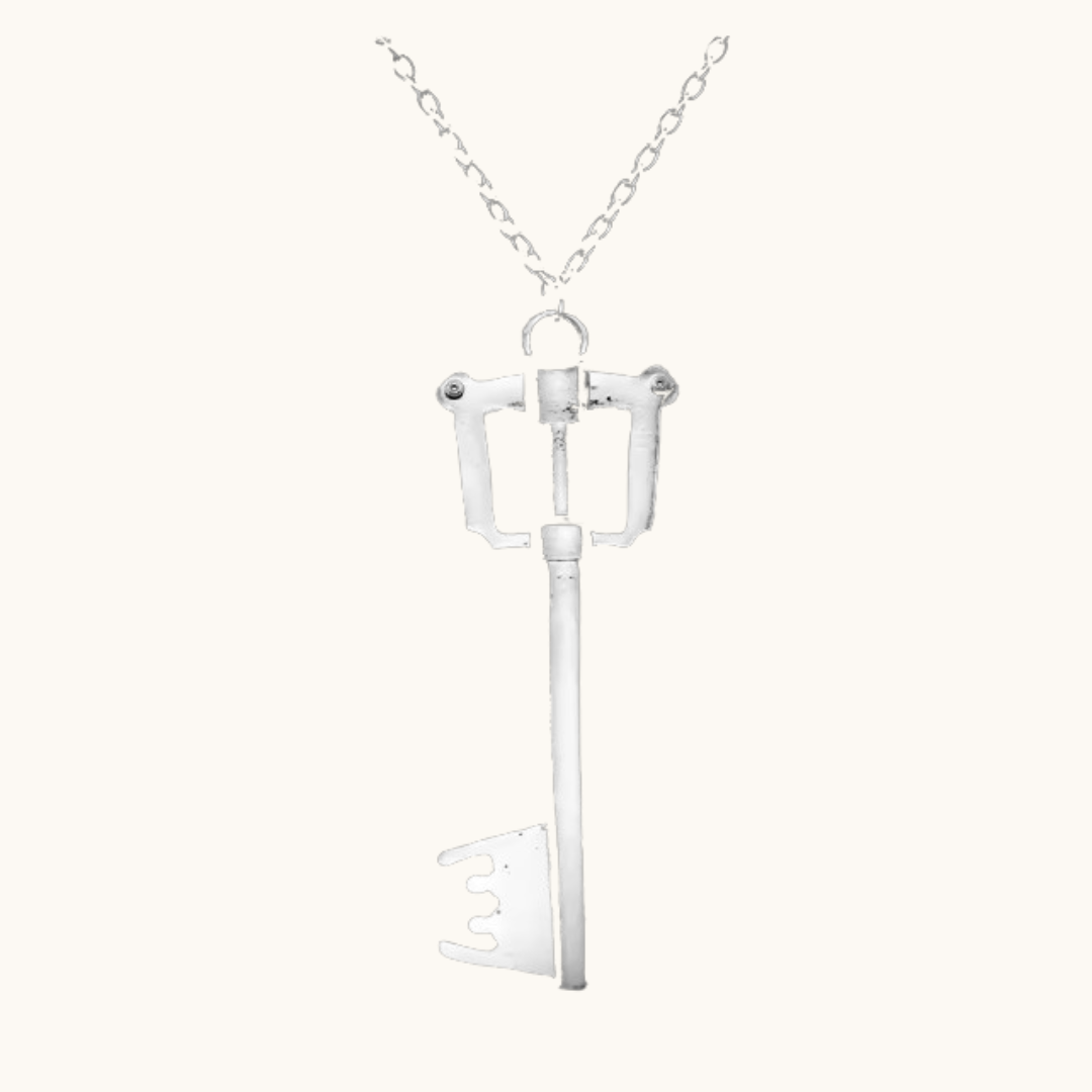 Fantasy Key Hero Necklace - Key Chain silver metallic necklace detailed replica