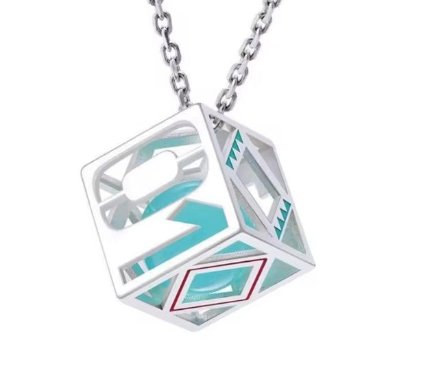 Hatsune Miku Cube Gemstone Necklace - Necklace