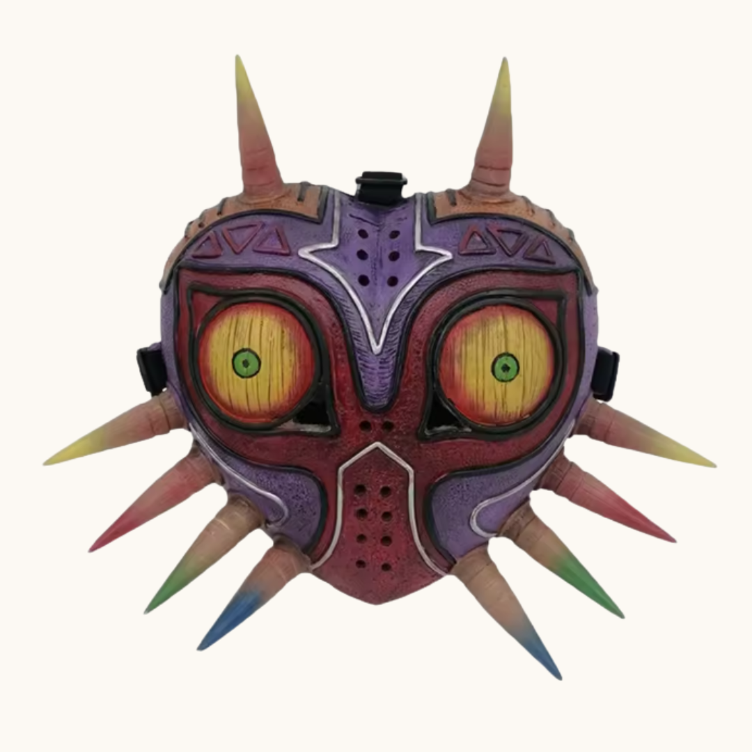 Majora’s Latex Mask Breath of the Wild - Replica vibrant intricately designed master sword