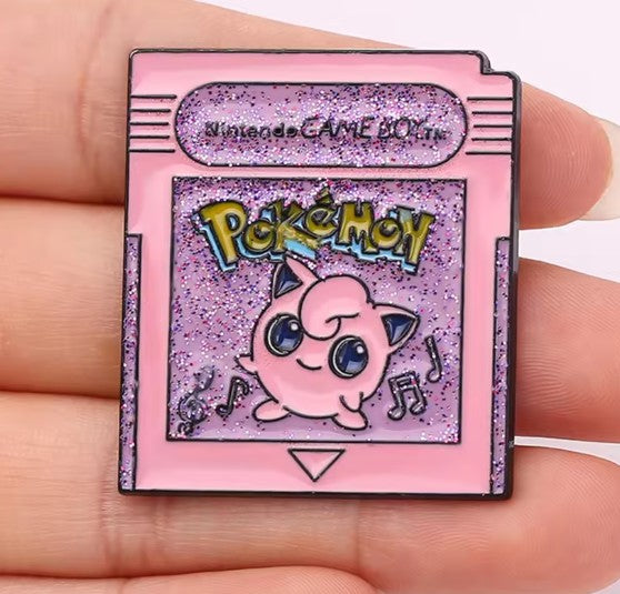 Pokmon Nintendo Gaemboy Jigglypuff Cartridge Brooch Pin - Brooche