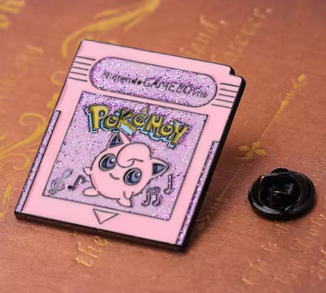 Pokmon Nintendo Gaemboy Jigglypuff Cartridge Brooch Pin - Brooche