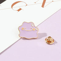 Purple Smiling Cloud Brooch - Brooche