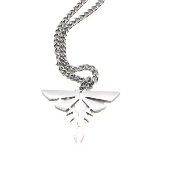 Rebel Survival Symbol Necklace - Necklace silver-toned metal pendant necklace stylized