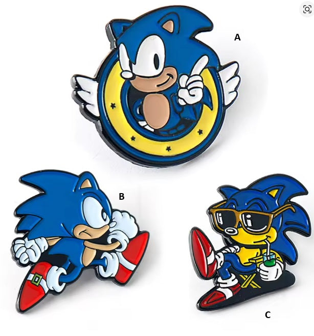 Sonic the Hedgehog Brooch Pin C - Brooche