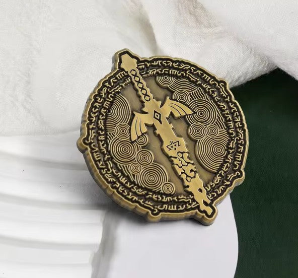 The Legend of Zelda Master Sword Badge Brooch Pin - Brooche